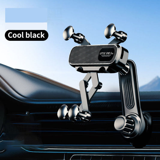 Vehicle-mounted Gravity Mobile Phone Navigation Bracket Long Arm 360-degree Rotating Fixed Base