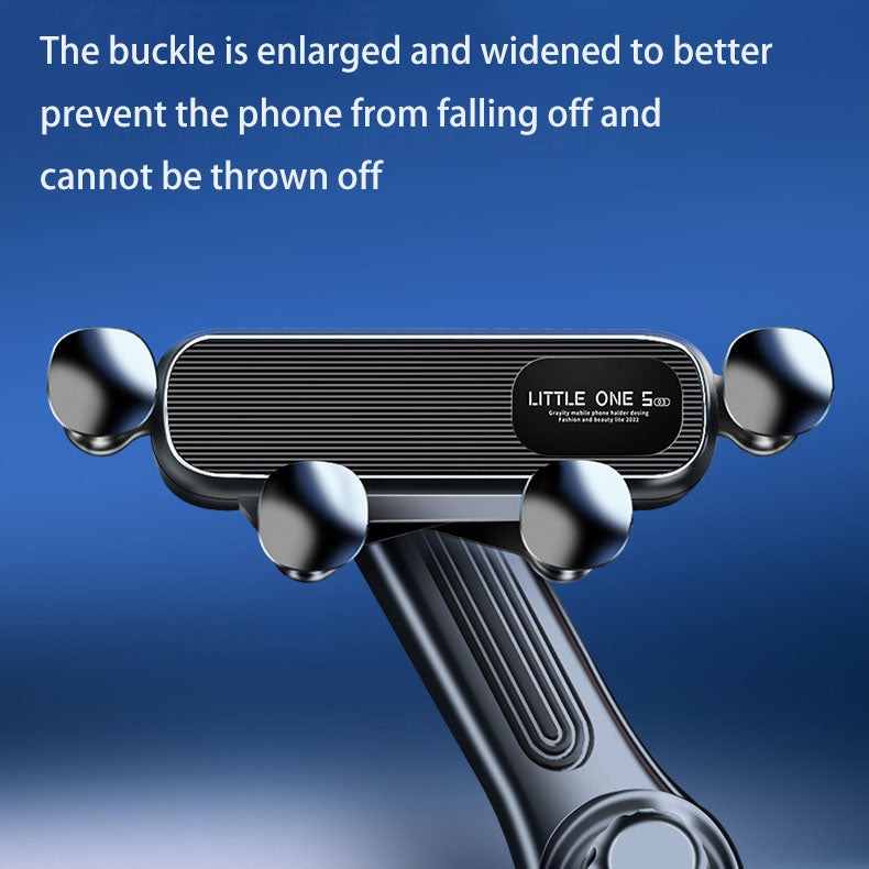 Vehicle-mounted Gravity Mobile Phone Navigation Bracket Long Arm 360-degree Rotating Fixed Base