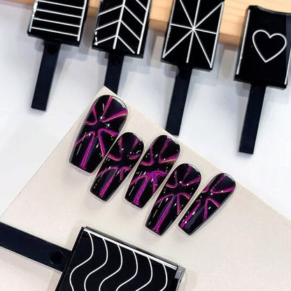 🌟[Nail Art Cat Eye Magnet Multifunctional Powerful Magnetic Strip Set] - Unlock new ways to play creative manicure✨