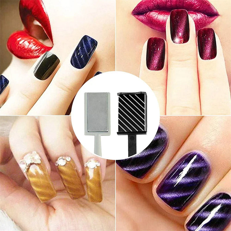 🌟[Nail Art Cat Eye Magnet Multifunctional Powerful Magnetic Strip Set] - Unlock new ways to play creative manicure✨